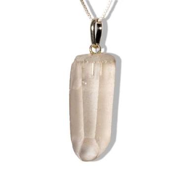 Imagem de Colar Cristal Lemuria Pedra Bruto Presilha Prata 950 - CristaisdeCurve