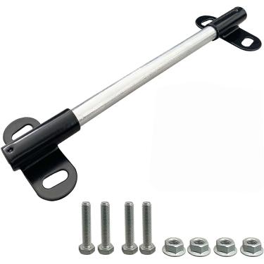 Imagem de SUONE Conjunto de suporte de eixo de carrinho de mão resistente adequado para eixos de carrinho de mão de 5/20.3 cm com furo de 25.4 cm x 1.6 cm e suportes de 5.3 cm x 8.4 cm, incluindo parafusos e