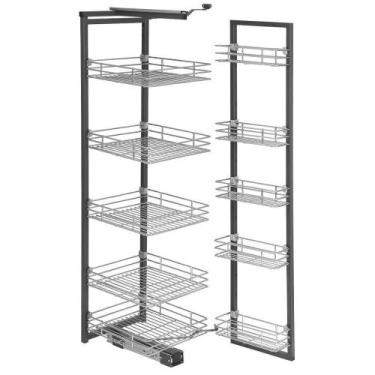 Imagem de Coluna Deslizante com 10 Cestos Aramados para Armário Masutti Copat em