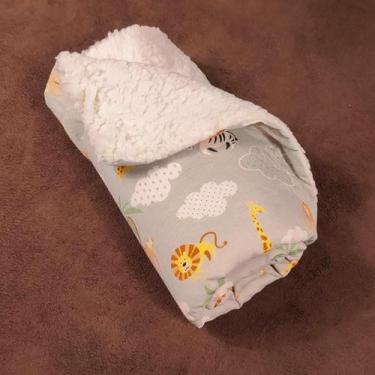 Imagem de Mantinha Bebê com Sherpa Antialérgico Cobertor Soft Frio Inverno  - Mã