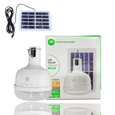 Imagem de Lâmpada Solar de Emergência 38W com Bateria 4000mAh Recarregável Via L