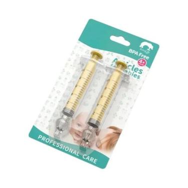 Imagem de Aspirador Nasal Para Bebês 10ml Pontas De Sucção De Silicone Irrigador