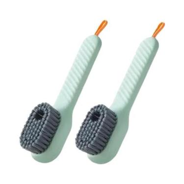 Imagem de Escova De Limpeza De Sapatos Multifuncional Com Cerdas Macias E Dispen