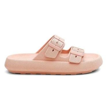Imagem de Sandália Chinelo Nuvem Plataforma Tira Dupla Com Fivela Flat-Unissex