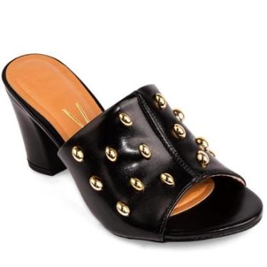 Imagem de Sandália Vizzano Salto Grosso Médio Estilo Moda Original 6262-Feminino