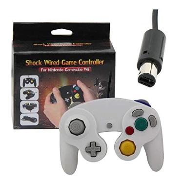 Imagem de Controle Clássico Nintendo Wii Game Cube Wii U Classic Branco