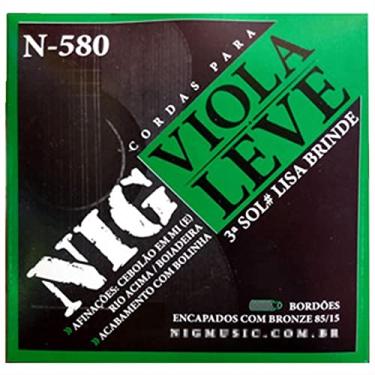 Imagem de Corda Para Viola Tensão Leve Cebolão Em MI Nig N-580