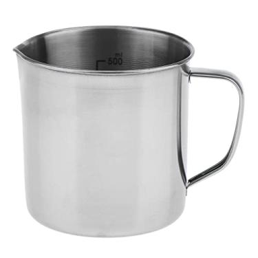 Imagem de KESOTO Aço Inoxidável Medidor Copo Jarro Cozinha Pimenta Doméstica Padaria Cozinha 17,5 g/m 2 , 500 ml