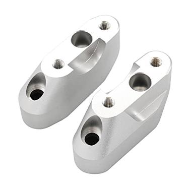 Imagem de FINMOKAL Suportes De Guidão Cnc Para Motocicleta, Grampos De Elevação Prata Para BMW R1200Rs 2015-2018