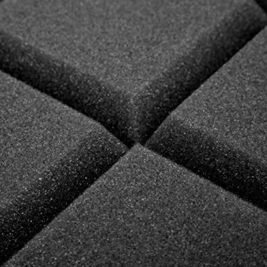 Imagem de Esponja de boa qualidade à prova de som, painéis de espuma acústica, salas de controle firme para redução de ruído, processamento acústico Home Studios (retardador de chama de alta densidade)
