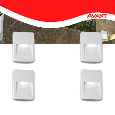 Imagem de Kit 4 Balizador Elegance 2w 3000k Ip65 4x4 Luz Quente Avant