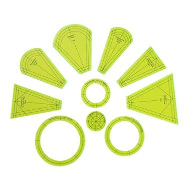 Imagem de TOOYFUL Pacote com 10 réguas de colcha de retalhos de acrílico para artesanato DIY