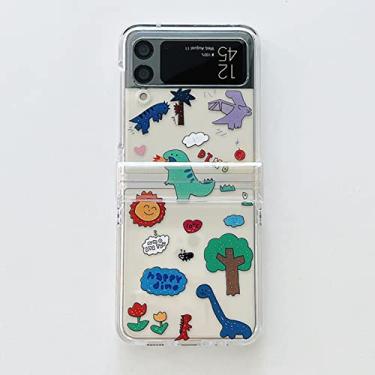Imagem de Capas de telefone de desenho animado fofas para Samsung Galaxy Z Flip 3 4 5G PC de plástico rígido de luxo 3 em 1 capa para Samsung Z Flip3 Flip4 Case, 1, para Z Flip 4