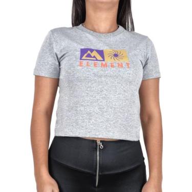 Imagem de Camiseta Element Solar Power Cinza Mescla - Feminina