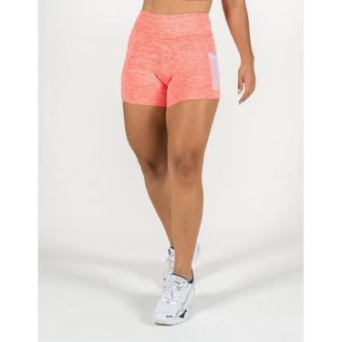 Imagem de Short Melange Laranja Fluor G-Feminino