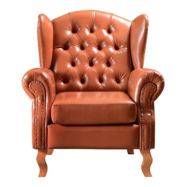 Imagem de Poltrona Imperador Chesterfield Decoração Retrô Vintage