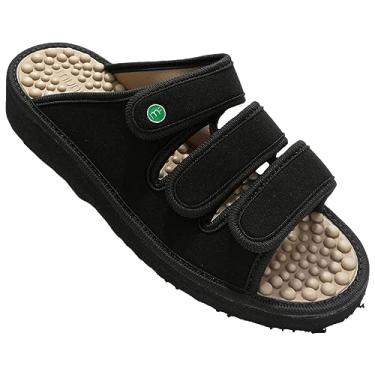 Imagem de Mule Slide Anabela Feminino Mundo Flex Ortopédico C/Bolinhas Massageadoras 8018 Preto