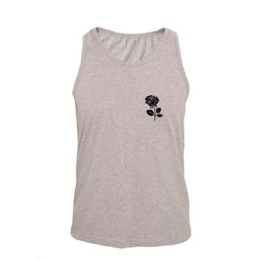 Imagem de Regata Masculina Algodão Flor Estampada Verão Moderna