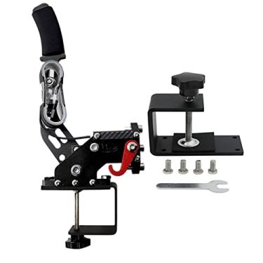 Imagem de Obokidly Suporte de freio de mão USB 2 em 1 compatível com PS4 + PC para Simracing Game Sim Rig com braçadeira (preto)
