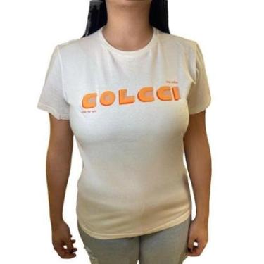 Imagem de Camiseta Colcci Manga Curta Logo Off Shell-Feminino