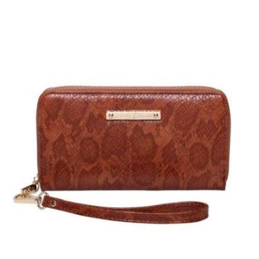 Imagem de Carteira Alça de Mão Grande Fellipe Krein Aw23 FK586 - Caramelo-Feminino