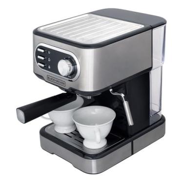 Imagem de BLACK+DECKER Cafeteira Elétrica, Compatível com Cápsulas Nespresso e Dolce Gusto, Até 2 Xícaras de Café Simultâneas, 220 V, Modelo CE1100G-B2