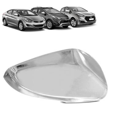 Imagem de Aplique Retrovisor Elantra Hb20 Hb20x 2012 a 2019 Cromado LD