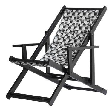 Imagem de Espreguiçadeira Preguiçosa Dobrável Black Cb-triang Preto