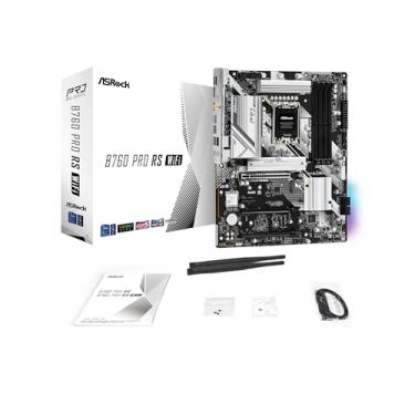 Imagem de Placa mãe ASRock B760 Pro RS WiFi 6E LGA1700 HDMI DisplayPort eDP Intel B760 ATX DDR5 1...