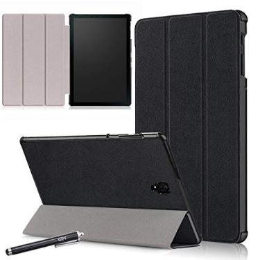 Imagem de Capa para Galaxy Tab S4 de 10,5 polegadas, ultrafina, com três dobras, suporte inteligente hibernar/despertar automático para tablet Samsung Galaxy Tab S4 10.5 2018 SM-T830(Wi-Fi) / SM-T835(4G LTE),