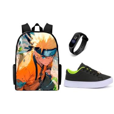 Imagem de Mochila Escolar lançamento Personalizada masculina Top Com Tenis E Rel