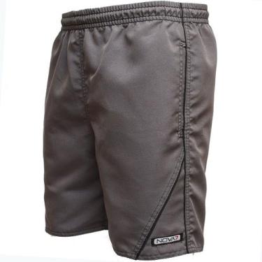 Imagem de Short Bermuda Calção Tactel Masculino Elástico Cordão Academia Treino 