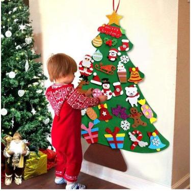 Imagem de Arvore de Natal Em Feltro Infantil Montessori - IdealizzeDecor