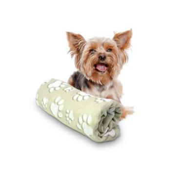 Imagem de Manta Microfibra Pet Cachorro Patinhas Várias Cores 70x100 - PRESENTE-
