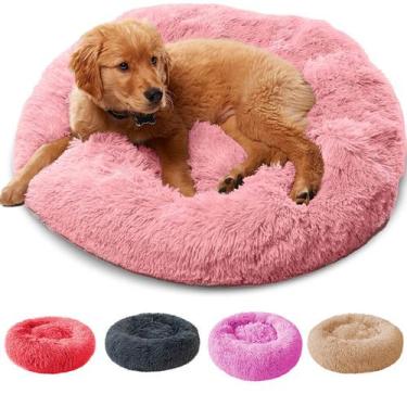 Imagem de Caminha Nuvem Pet Lorben Redonda Pelúcia Cachorros Gatos Tamanho GG 80