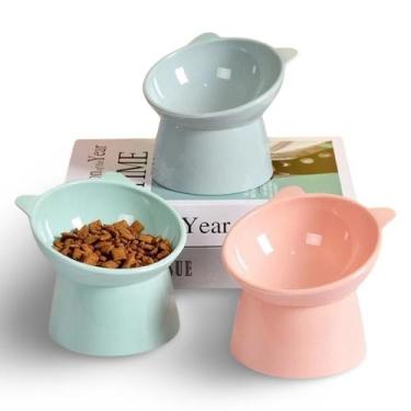 Imagem de Kit 3 Comedouro elevado para Gatos Cachorros Cães Pets Comedouro Ergon