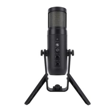 Imagem de Microfone para Jogos, Microfone Condensador para Vídeos de Podcasts, Streaming, Microfone USB para PC Com Toque para Silenciar, Luz Ambiente RGB, Montagem Antichoque