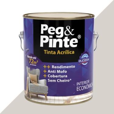 Imagem de Tinta Acrílica para Parede Peg e Pinte 3,6L Eucatex, Luar Sertão