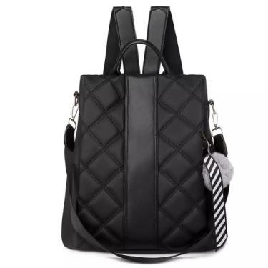 Imagem de Bolsa Mochila Feminina Antifurto - F&M, Preto