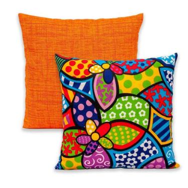 Imagem de Kit 2 Capas de Almofada com Zíper 40cmx40cm Gorgurinho - Dryka Enxovai