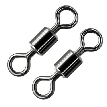 Imagem de Girador Destorcedor Linha Pesca Aço Inox 8,5mm Peixe Até 8,0Kg Kit 50P