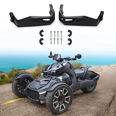 Imagem de CPOWACE Kit de protetores de mão de alumínio compatível com Can Am Ryker Replace para 219400998 Protetor de guidão preto (2 peças)