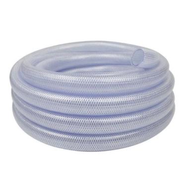 Imagem de 15 Mts Mangueira Cristal Trançada 1  Ar Água Pt250 Psi Pvc - Mecapar