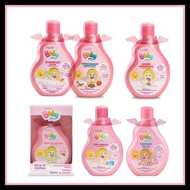 Imagem de Muriel Baby Menina kit 6 Peças Shampoo Condicionador Colonia Oleo Sab