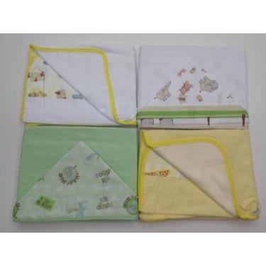 Imagem de Toalha De Banho Dupla Face Com Forro De Fralda Bebê 70x90cm - Dugu, Ne