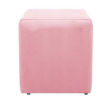 Imagem de Puff Decorativo Dado Suede Rosa Bebê - DAMAFFÊ MÓVEIS - DAMAFFE MÓVEIS