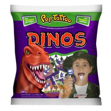 Imagem de Pirulito pop tattoo 400g/50un boavistense
