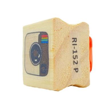 Imagem de Carimbo de Madeira Artesanal - Instagram - Cod.RI-152 - Rizzo - 1 unid