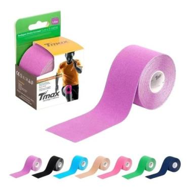 Imagem de Fita Bandagem Kinesio Tape Elástica Adesiva Tmax Original,  Lilás