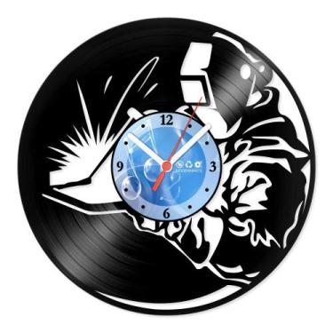 Imagem de Relógio De Parede Disco Vinil Profissões - Soldador - VPR-122 - Modern
